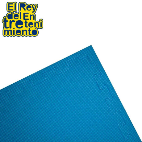 Piso Goma Eva Tatami Encastrable 1mx1mx2cm Gimnasio Pack X10 Azul / Amarillo