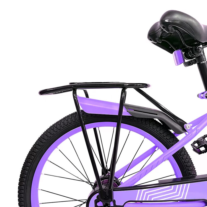 Bicicleta infantil rodado 20 Con Canasto Lila