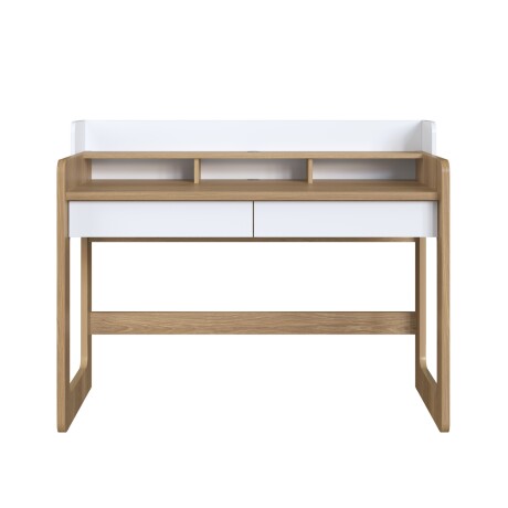 Escritorio Flexus 128 Blanco y Madera