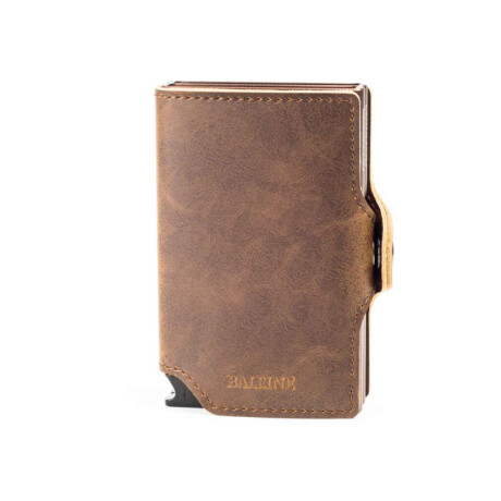 Billetera Baleine Double Kansas Pard Brown Marron