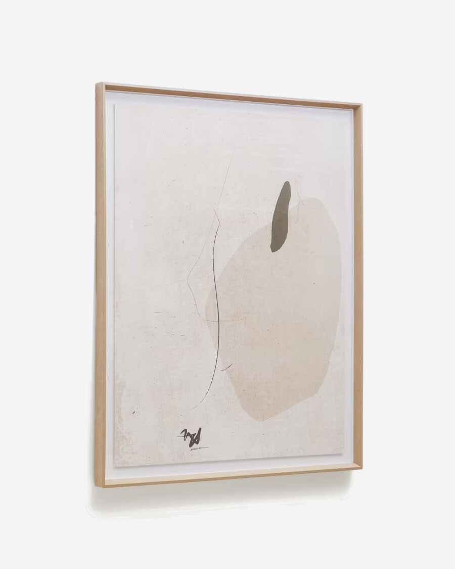 Cuadro abstracto beige Sormi 80 x 100 cm Cuadro abstracto beige Sormi 80 x 100 cm