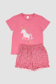 Pijama infantil unicornio Fucsia