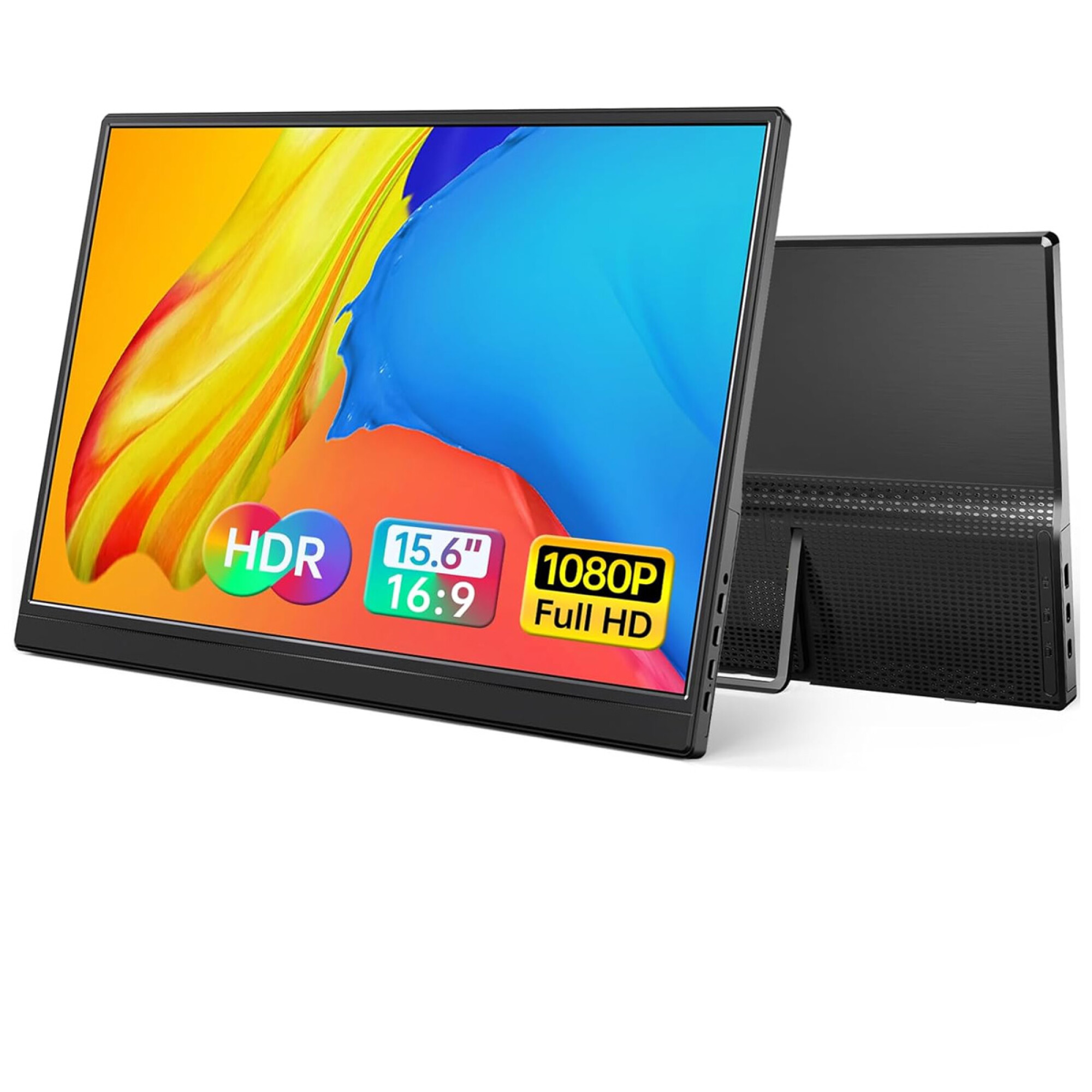 Monitor Portátil YXK Ultra Slim 15,6" FHD USB-C Black — ZonaTecno