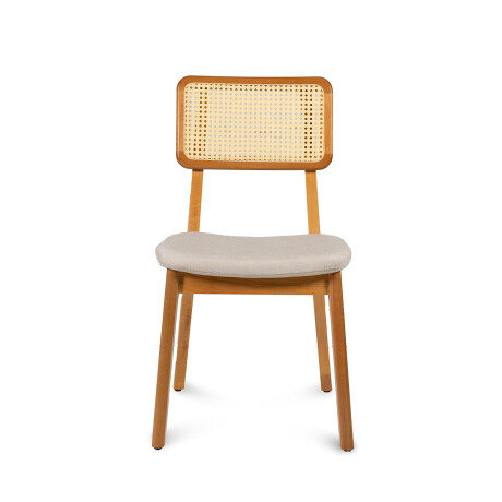 Silla Classic - Tela Rústica con tejido Beige