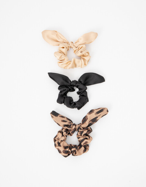 Skunzies Estampados Set De Scrunchies - Combinacion Tricolor