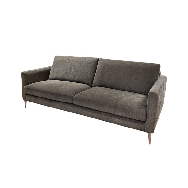 SOFA 3 CUERPOS - TAPIZADO TELA AZUL OSCURO - PATA ALUMINIO SOFA 3 CUERPOS - TAPIZADO TELA AZUL OSCURO - PATA ALUMINIO
