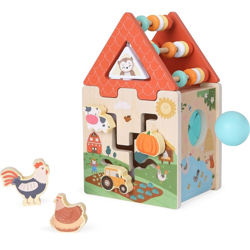 Juego Didactico de Madera 2 en 1 Activity Farm Juego Didactico de Madera 2 en 1 Activity Farm
