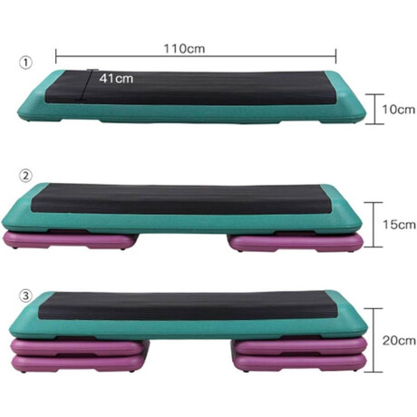 Step Pro 110x41Cm 3 Alturas Ajustables Expert Fitness Step Pro 110x41Cm 3 Alturas Ajustables Expert Fitness