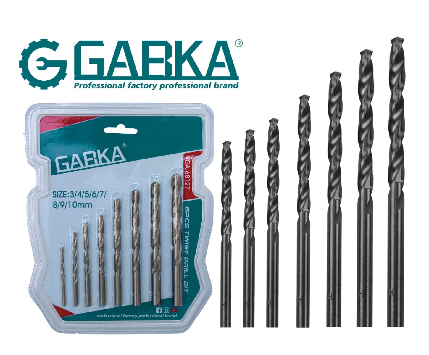 JGO MECHAS GABKA 8 PZAS HSS GA-68127. 