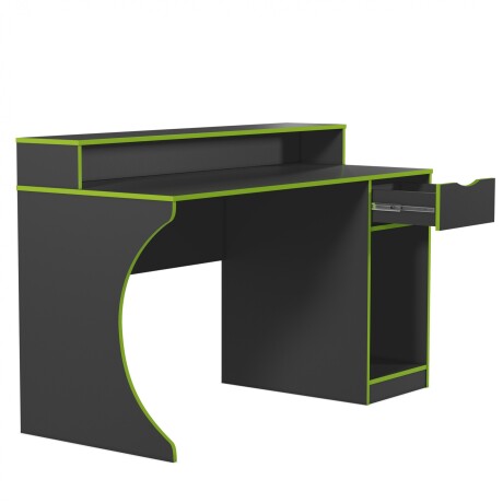 ESCRITORIO NEGRO MDF GAMER SAFIRA