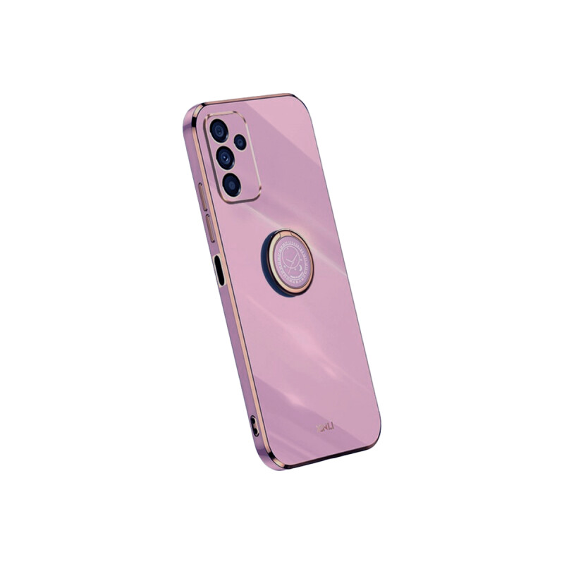Protector Samsung Galaxy A14 4G/5G con anillo color violeta Protector Samsung Galaxy A14 4g/5g Con Anillo Color Violeta