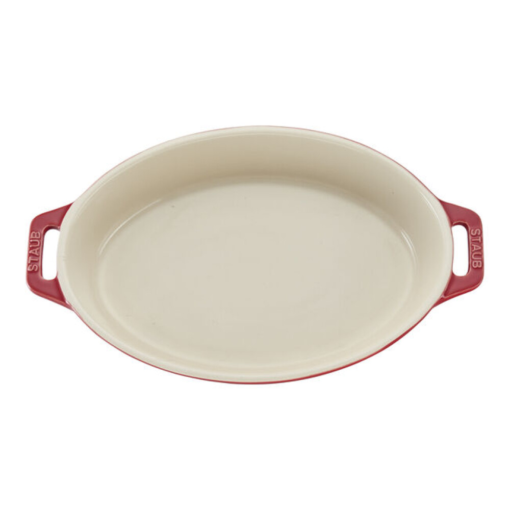 STAUB FUENTE HORNO MED 23 X 17 CM OVAL CHERRY CERAM STAUB FUENTE HORNO MED 23 X 17 CM OVAL CHERRY CERAM