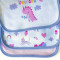 Set De Babero x3 Clásico Dino Lila
