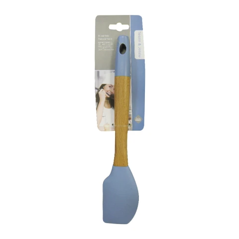 Espátula Batir Utensilio de Cocina Bambú Colores Surtidos 29,8 cm U