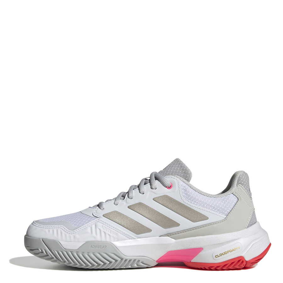 Championes de Mujer Adidas Courtjam Control 3 Blanco - Gris