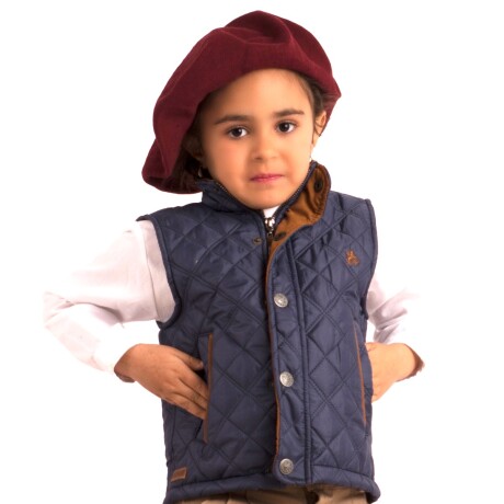 Chaleco Capitoneado de niño Azul