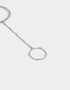 Pulseras Flexibles Pulsera Flexible Con Anillo Unido - Plateado