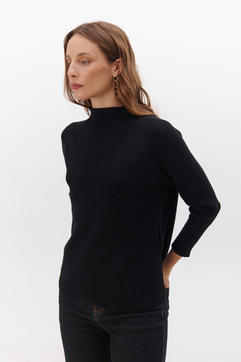 POLERA ALBA NEGRO