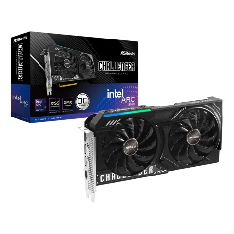 Tarjeta De Video Intel Arc B570 Challenger Oc 10gb Gddr6 TARJETA VIDEO ASROCK B570 ARC CHALL 10GB