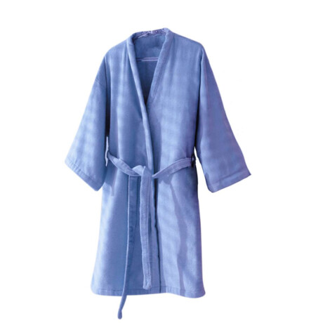 Bata Baño Infantil Velour Dohler 100% Algodón Celeste