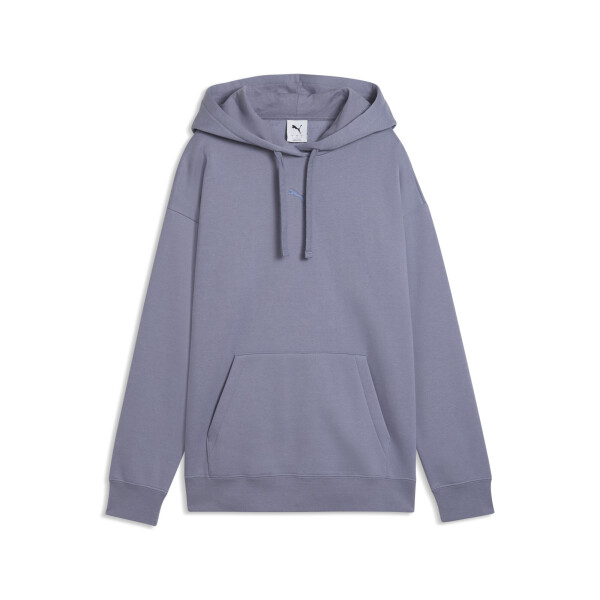 Hoodie PUMA ESS Center.Cat Logo Relax.FL Mujer 692917 65 Gris Cielo