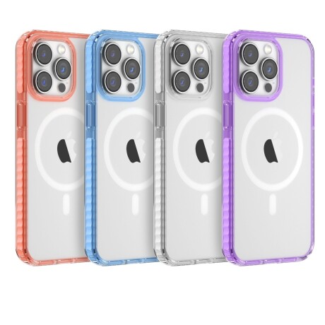 Protector Case Magnética Shockproof Devia Guardian Series para iPhone 15 Pro	 Max Purpura