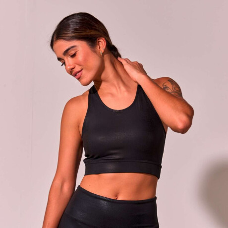 Top Reptil de Mujer Negro