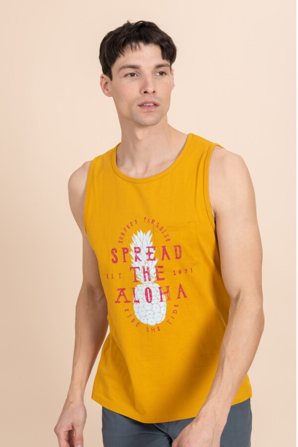 Musculosa estampada Mango
