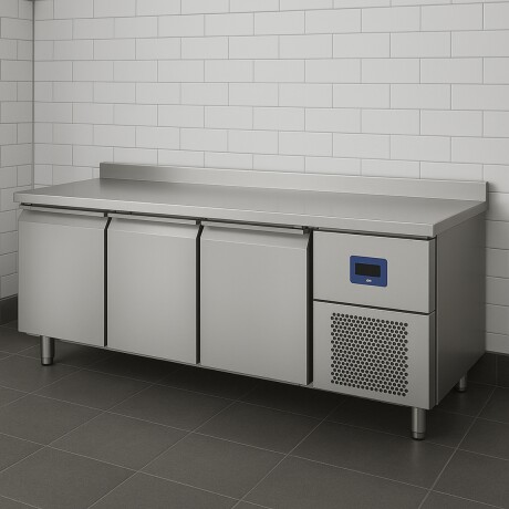 Freezer Bajo Mesada Con Respaldo 457 Litros 3 Puertas GN 1/1 Freezer Bajo Mesada Con Respaldo 457 Litros 3 Puertas GN 1/1