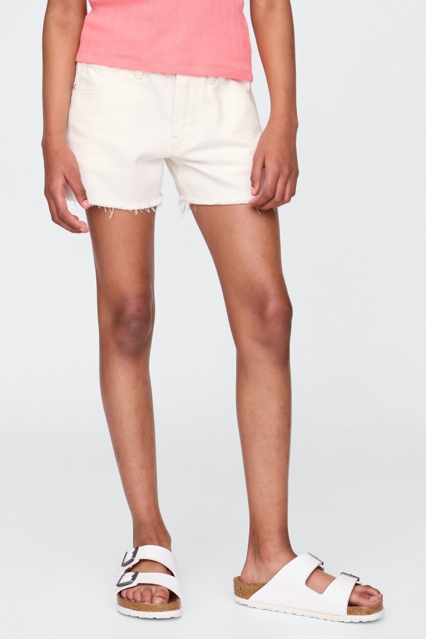 Short Niña Optic White V6