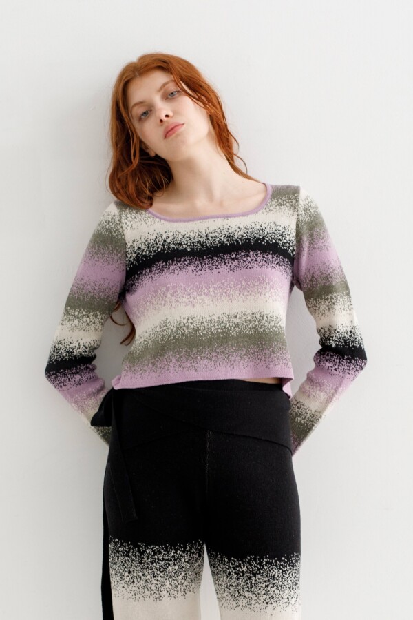 Suza Knitted Top Lila