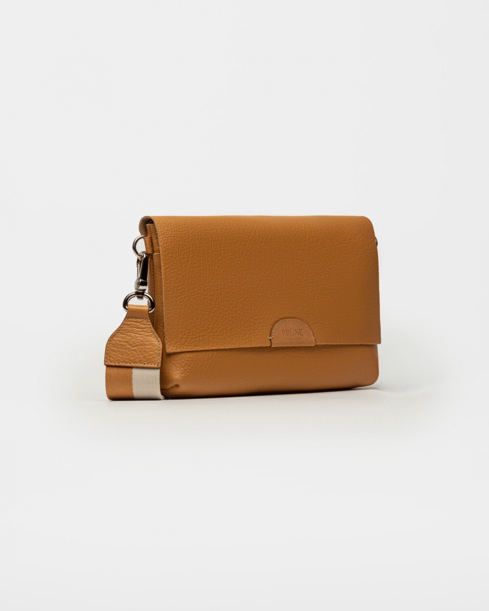 Morral Olivia en cuero graneado Cuoio