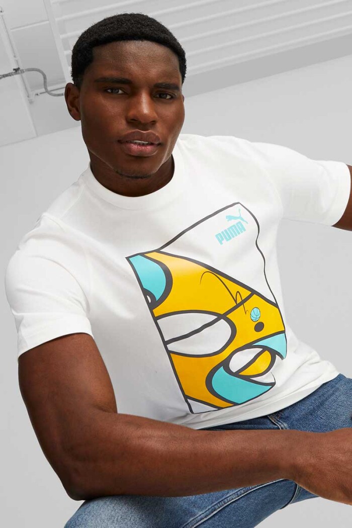 BUZO PUMA MC GRAPHICS COURT TEE Blanco