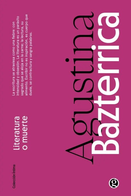LITERATURA O MUERTE LITERATURA O MUERTE