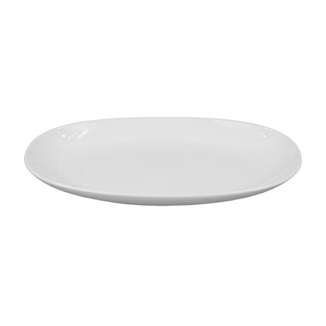 Fuente oval de ceramica labrada circulos Fuente oval de ceramica labrada circulos