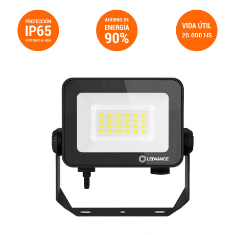 FOCO LED LEDVANCE OSRAM COMPACT IP65 20W NEGRO Foco LED LEDVANCE OSRAM Compact IP65 20W Negro Luz Cálida