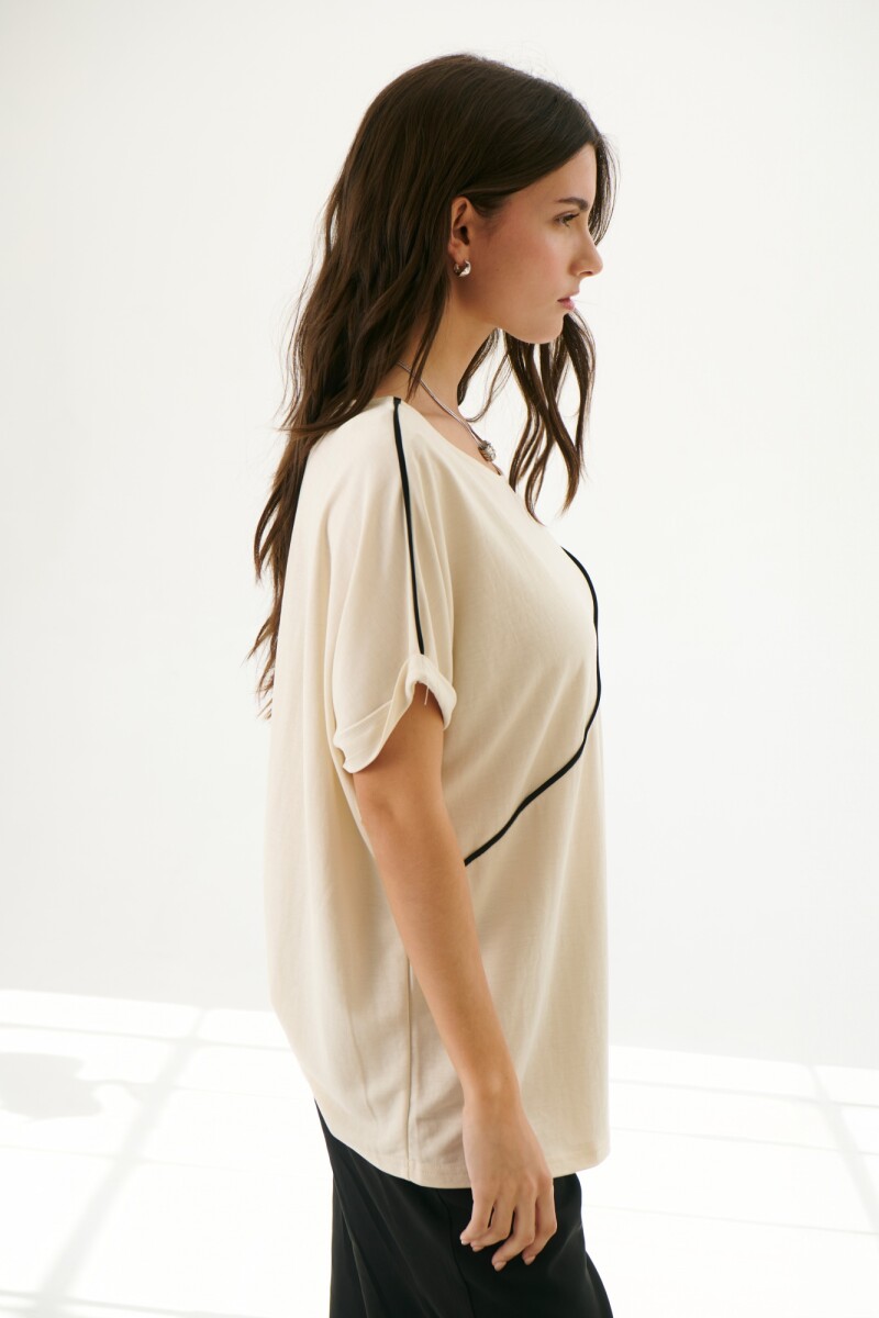 REMERA DIAGONAL NATURAL