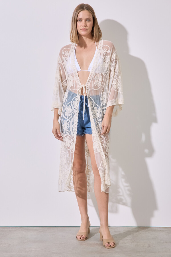 Kaftan Bordado CRUDO