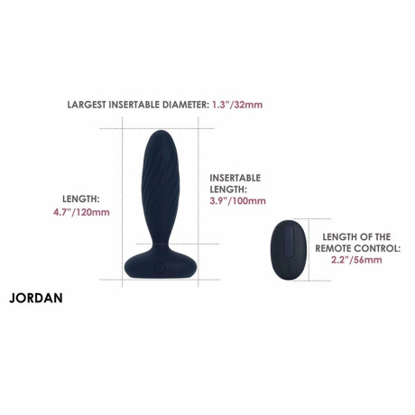 Vibrador Anal con Control por Aplicación Jordan Vibrador Anal con Control por Aplicación Jordan