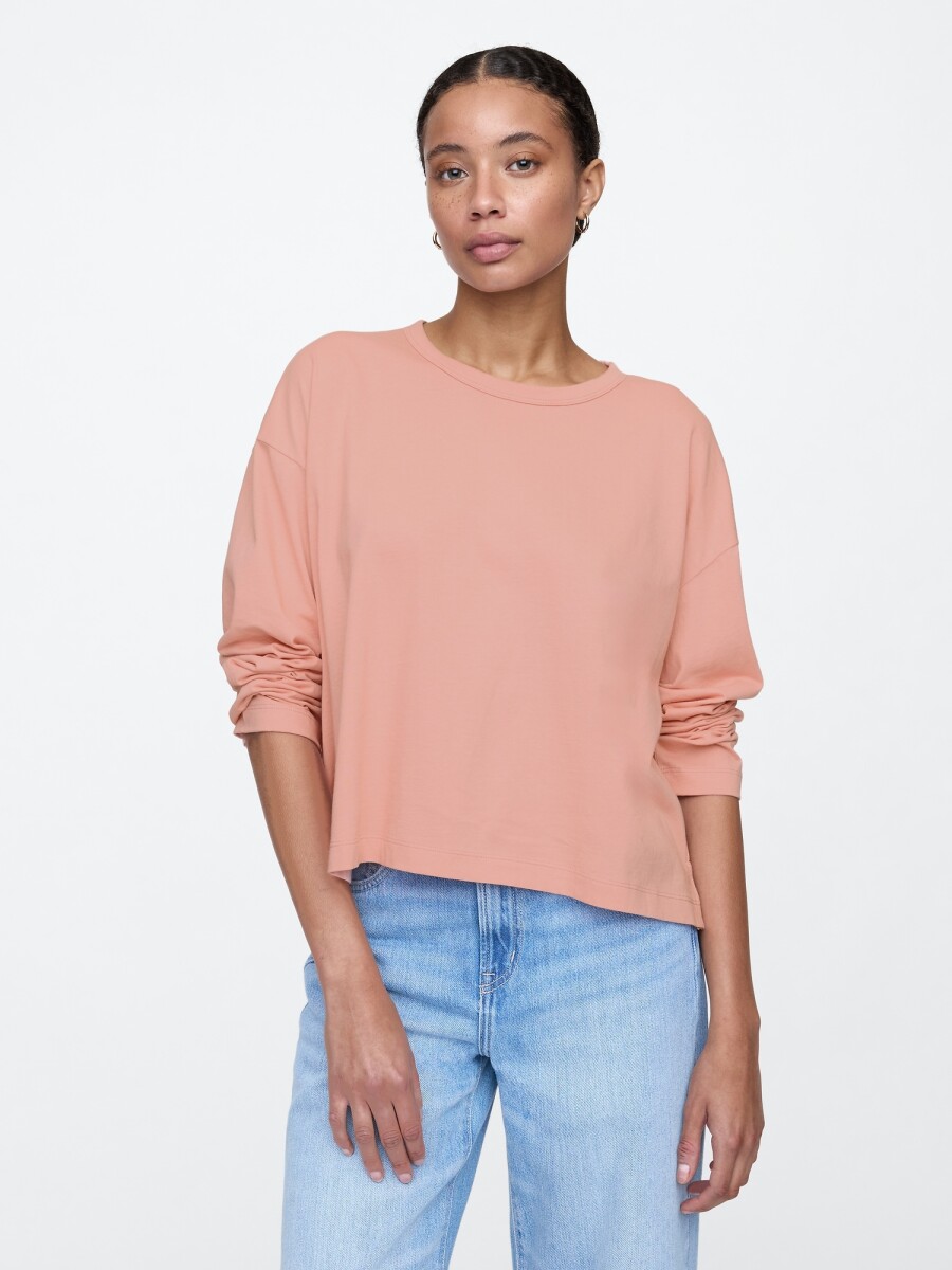 Remera Manga Larga Mujer - Antique Pink 