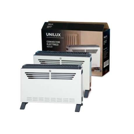 Convector Eléctrico Nexor 2000W Blanco Pack X2 Estufa Convector Eléctrico Nexor 2000W Blanco