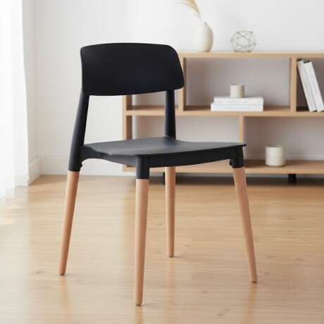 Juego de comedor 4 sillas Milan - Negro Juego de comedor 4 sillas Milan - Negro