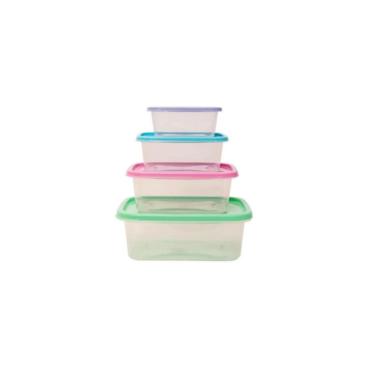 SET VIANDAS X 4 UNIDADES MULTICOLOR