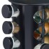 Especiero Giratorio 12 Frascos Vidrio Para Condimentos Cocina Acero Inoxidable Imback Negro Especiero Giratorio 12 Frascos Vidrio Para Condimentos Cocina Acero Inoxidable Imback Negro
