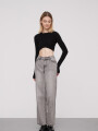 Pantalon Puffs Gris Claro