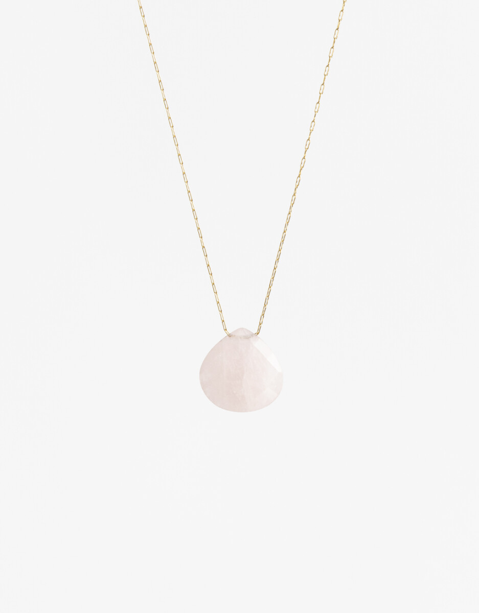 Cadena Acero Healing Rituals Cuarzo Rosa 