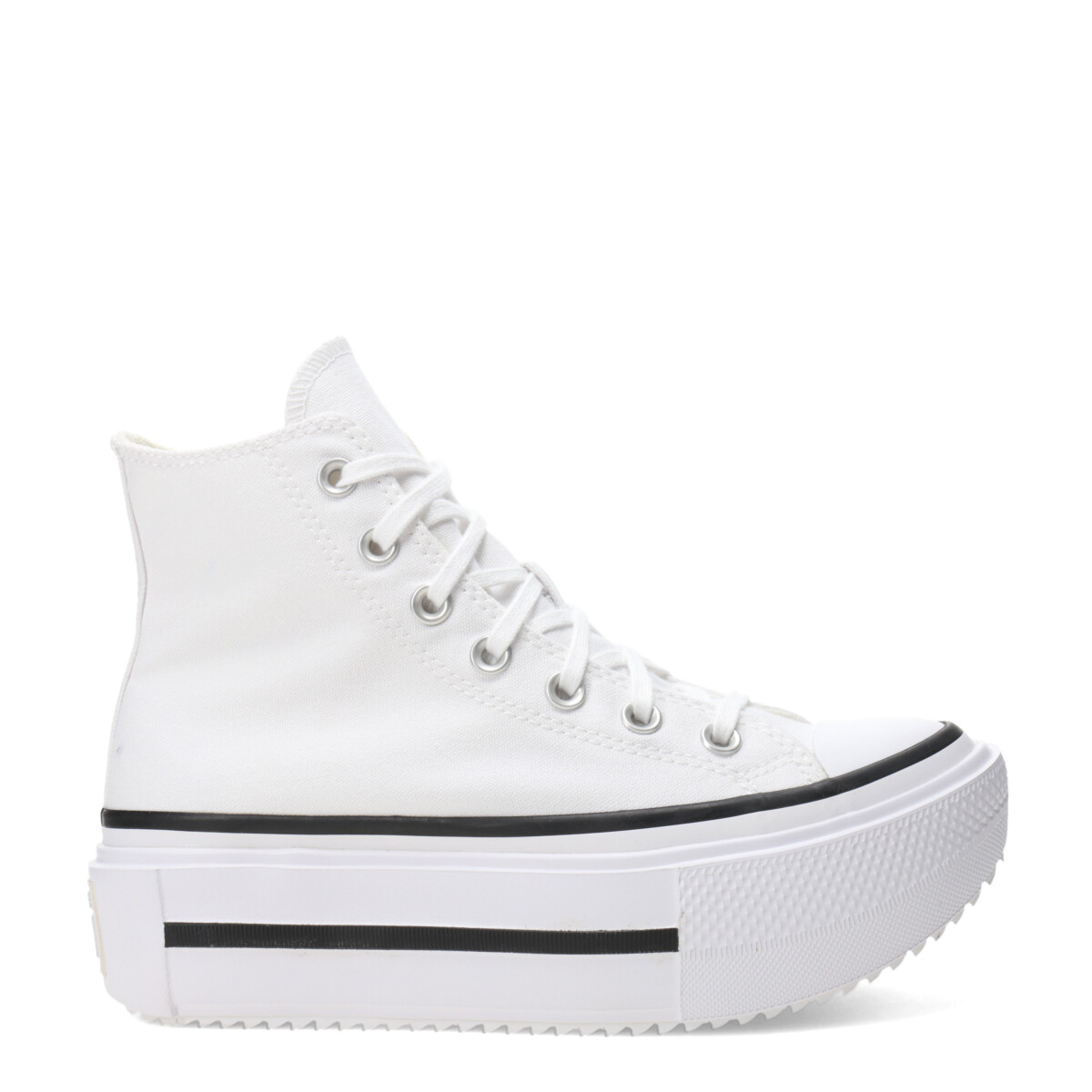 Championes Unisex Converse Ctas Lift Double Stack HI Converse - Blanco - Negro 