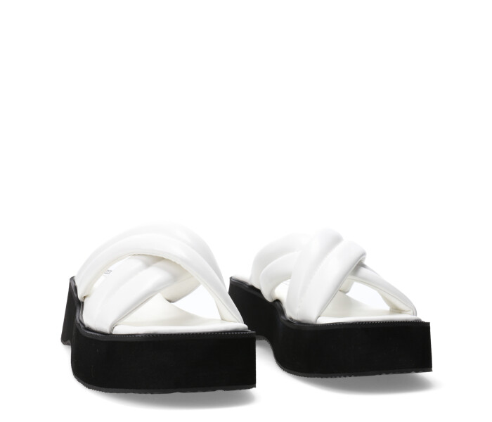 Sandalia de Mujer Miss Carol DANISHER con banda cruzada Blanco