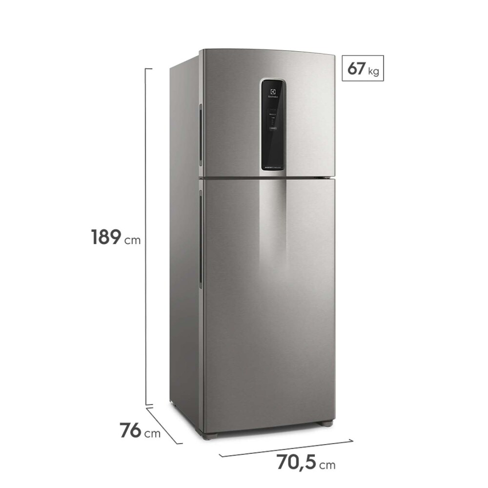 REFRIGERADOR ELECTROLUX 508L GRIS FRIO SECO IT70S 508L