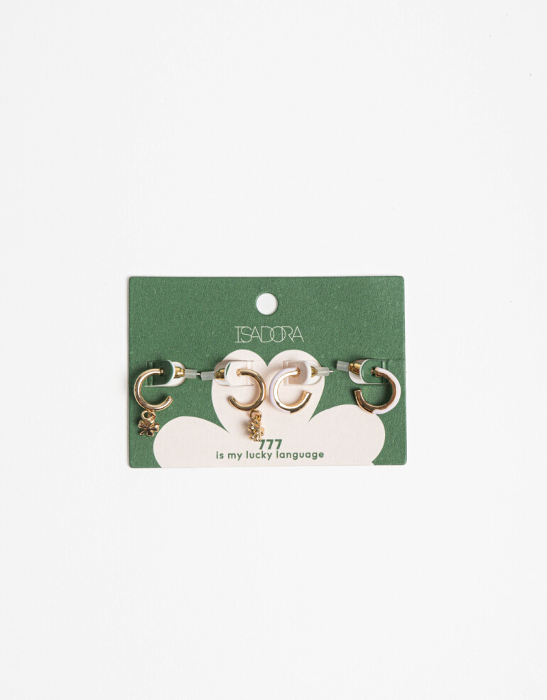 Aros Argollas Set Color Aros Argollas Set, Lucky Lady Tribe - Combinacion Multicolor